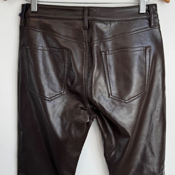 NWT Brown Citizens of Humanity Leather Bootcut Lilah Pants Sz 28 - Picture 8 of 16